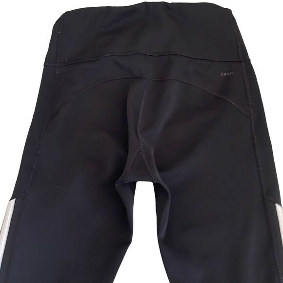 Nearly New! Adidas Black White Stripe Climalite Pants/Leggings - Size Small - Picture 7 of 12